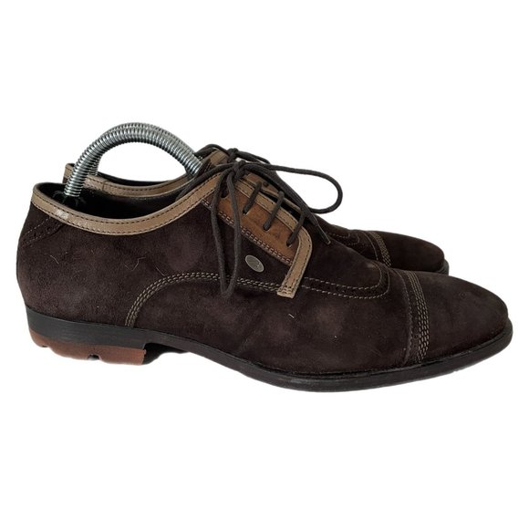 Bacco Bucci Vero Cuoio Mens Brown Suede Oxford Leather Size 8 main image 6